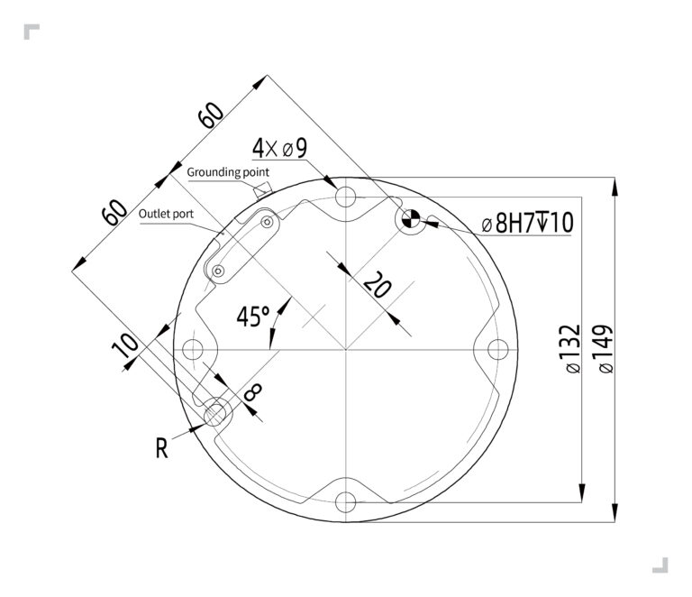 FR5 Base Mounting Drawing